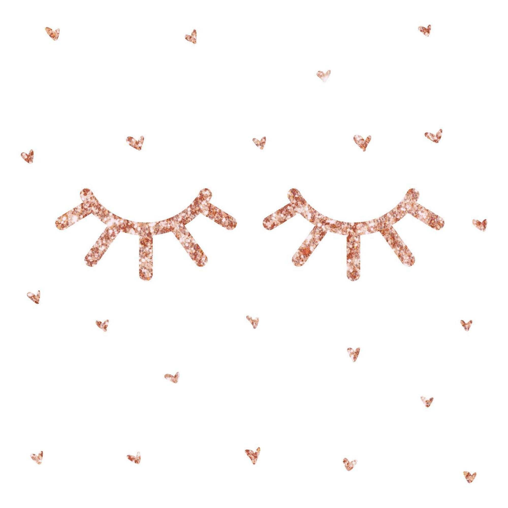 RoomMates Eyelash Peel & Stick Glitter Wall Decals